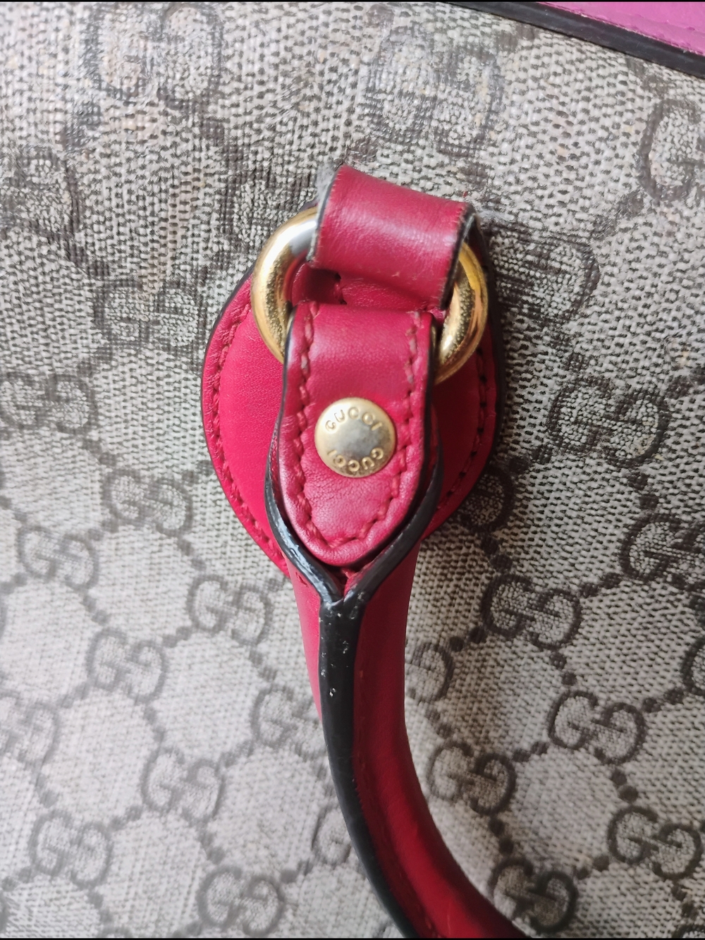 Gucci GG 2 Tone Supreme Boston Bag - Preloved - Picture 7 of 14